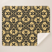 Flower geometric pattern. Seamless vintage backgro Sherpa Deken (Voorkant (horizontaal))