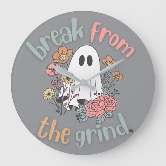 Flower Ghost BFTG Clock Grote Klok (Voorkant)