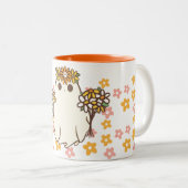 Flower Ghost Tweekleurige Koffiemok (Voorkant rechts)