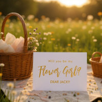 Flower Girl Gold White