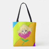 flower girl tote bag (Achterkant)