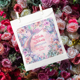 Flower Glitter Mermaid Tail 2nd Birthday Bedankzakje