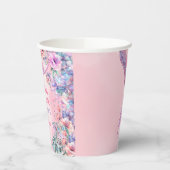 Flower Glitter Mermaid Tail 6th Birthday Papieren Bekers (Links)