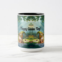 Flower Gnome Ceramic Tweekleurige Koffiemok