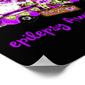 Flower Gnome Survivor Epilepsie Bewustzijn Poster (Hoek)