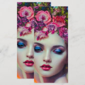 Flower Goddess Bladwijzer Menu (Voorkant / Achterkant)