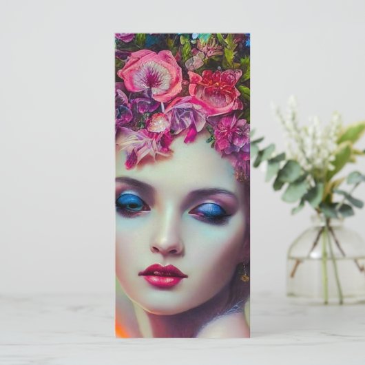 Flower Goddess Bladwijzer Menu (Staand voorkant)