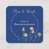 Flower Gold Honeycomb Bee Honey Visitekaartje (Achterkant)