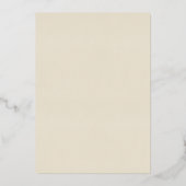 Flower Golden Butterfly 50ste bruiloft Jubileum Folie Uitnodiging (Achterkant)