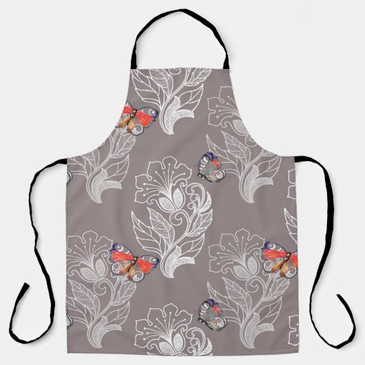 Flower graphic and butterfly, watercolor, pattern  schort (Voorkant)