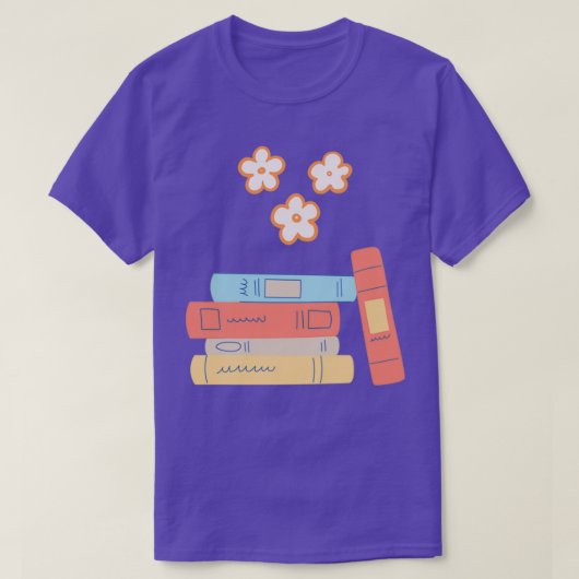 flower growing from book grow mind grow yourself t-shirt (Design voorkant)