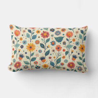 Flower Harmony Lumbar Cushion Kussen