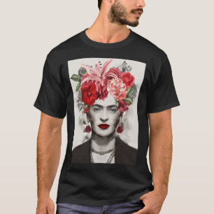 Flower head Frida kahlo art flower gift voor venti T-shirt