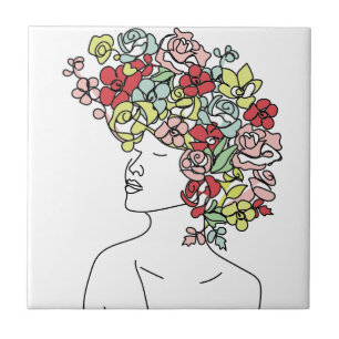 Flower Head Tegel Lulu Tegeltje