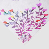  Flower Heart Birthday Tissue Paper Tissuepapier (Detail)