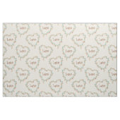 Flower Hearts Love Fabric Stof (Fat Quarter)