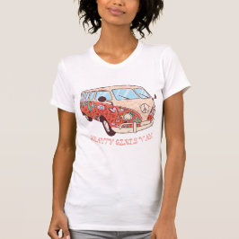 Flower Hippie Van T-shirt
