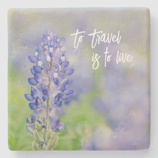 Flower Home Decor met Reisofferte Stenen Onderzetter (Voorkant)