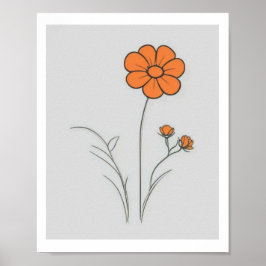 FLOWER HOME WALL ART POSTER
