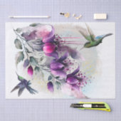 Flower Hummingbird Waterverf Tissuepapier (Craft)