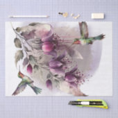 Flower Hummingbird Waterverf Tissuepapier (Craft)