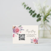 Flower ice cream registry Vrijgezellenfeest Informatiekaartje (Staand voorkant)