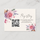 Flower ice cream registry Vrijgezellenfeest Informatiekaartje (Voorkant)