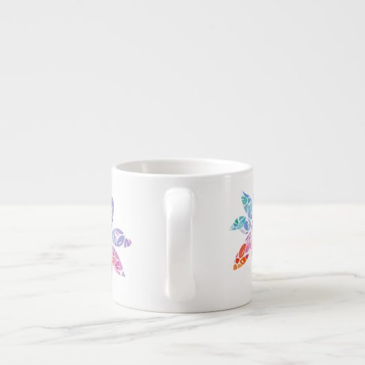 Flower Icon Espresso Cup Espresso Kop (Achterkant)