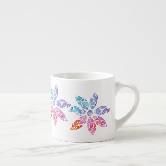 Flower Icon Espresso Cup Kop (Rechts)
