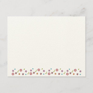 Flower Jewish Star van David Bat Mitzvah Dank je Bedankkaart