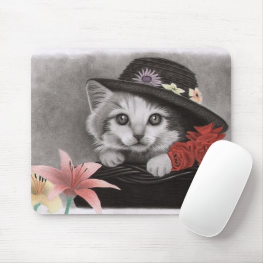 Flower kitty muismat (Met muis)