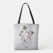 Flower Lady -  Dark Mix Edition Tote Bag (Achterkant)