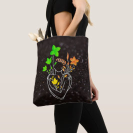 Flower Lady - Kleurrijke Day Dark Mix Edition Tote Bag