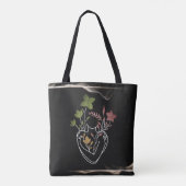 Flower Lady - Mix Edition Crossbody Bag Tote Bag (Achterkant)