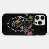 Flower Lady - Retro Dark Edition iPhone Hoesje (Achterkant horizontaal)