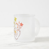 Flower Lady - Retro Edition Matglas Koffiemok (Voorkant rechts)