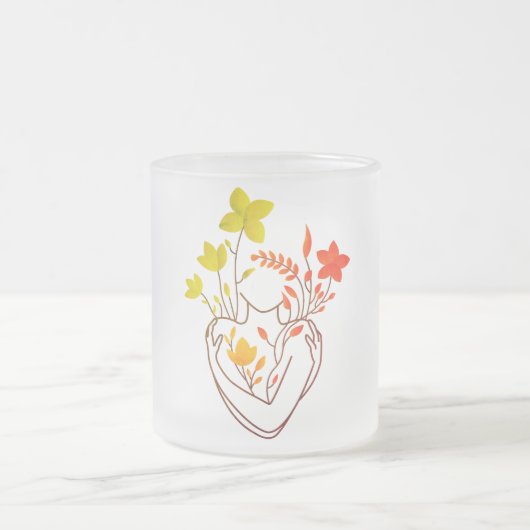 Flower Lady - Retro Edition Matglas Koffiemok (Center)