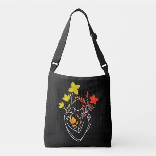 Flower Lady - Retro Mix Edition Crossbody Bag Crossbody Tas (Voorkant)