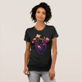 Flower Lady - Venus Black Edition T-shirt (Voorkant volledig)