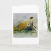Flower Landscape Greeting Card Blank Inside  Kaart (Voorkant)