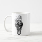 Flower Light Bulb of Power Tree Peace voor hippies Koffiemok (Links)