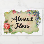 Flower Lijst Landelijke Etiket Voedsel en Drank Et (Enkel label)