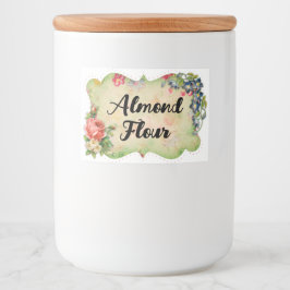 Flower Lijst Landelijke Etiket Voedsel en Drank Et