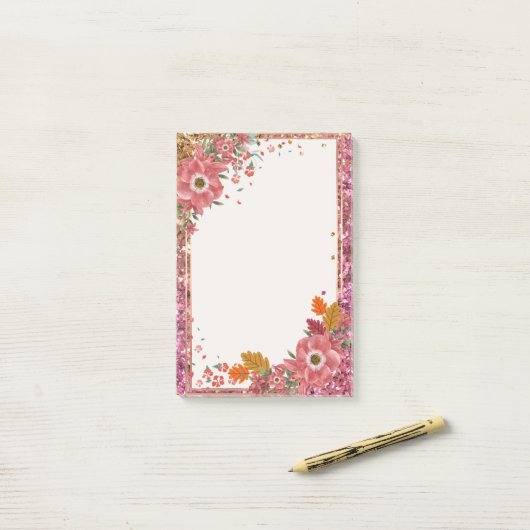 Flower Lijst Post it Notes (Op bureau)