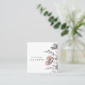 Flower Logo Handmade By  Vierkante Visitekaartje (Staand voorkant)
