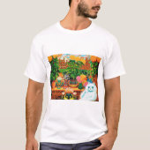 Flower Lovers Cat, Louis Wain T-shirt (Voorkant)