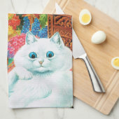 Flower Lovers Cat, Louis Wain Theedoek (Quarter Fold)