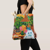 Flower Lovers Cat, Louis Wain Tote Bag (Dichtbij)