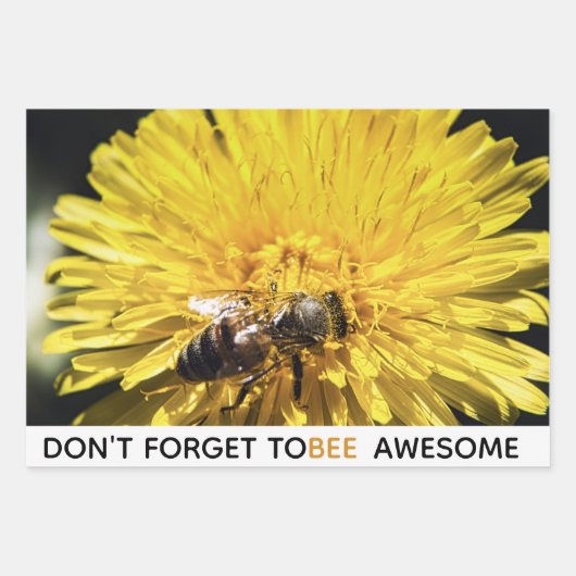 Flower macrofotografie motivatie quotes inpakpapier vel (Voorkant 2)