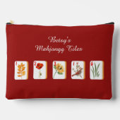 Flower Mahjong Tegels Accessoiretas Etui (Voorkant)